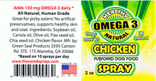 Load image into Gallery viewer, Chicken Flavored Omega 3 Dog Food Topper  2 oz Trial Size