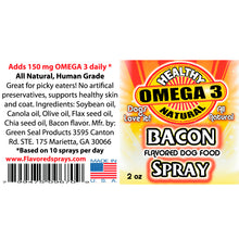 Load image into Gallery viewer, Bacon Spray for dry dog food 2 oz Trial Size