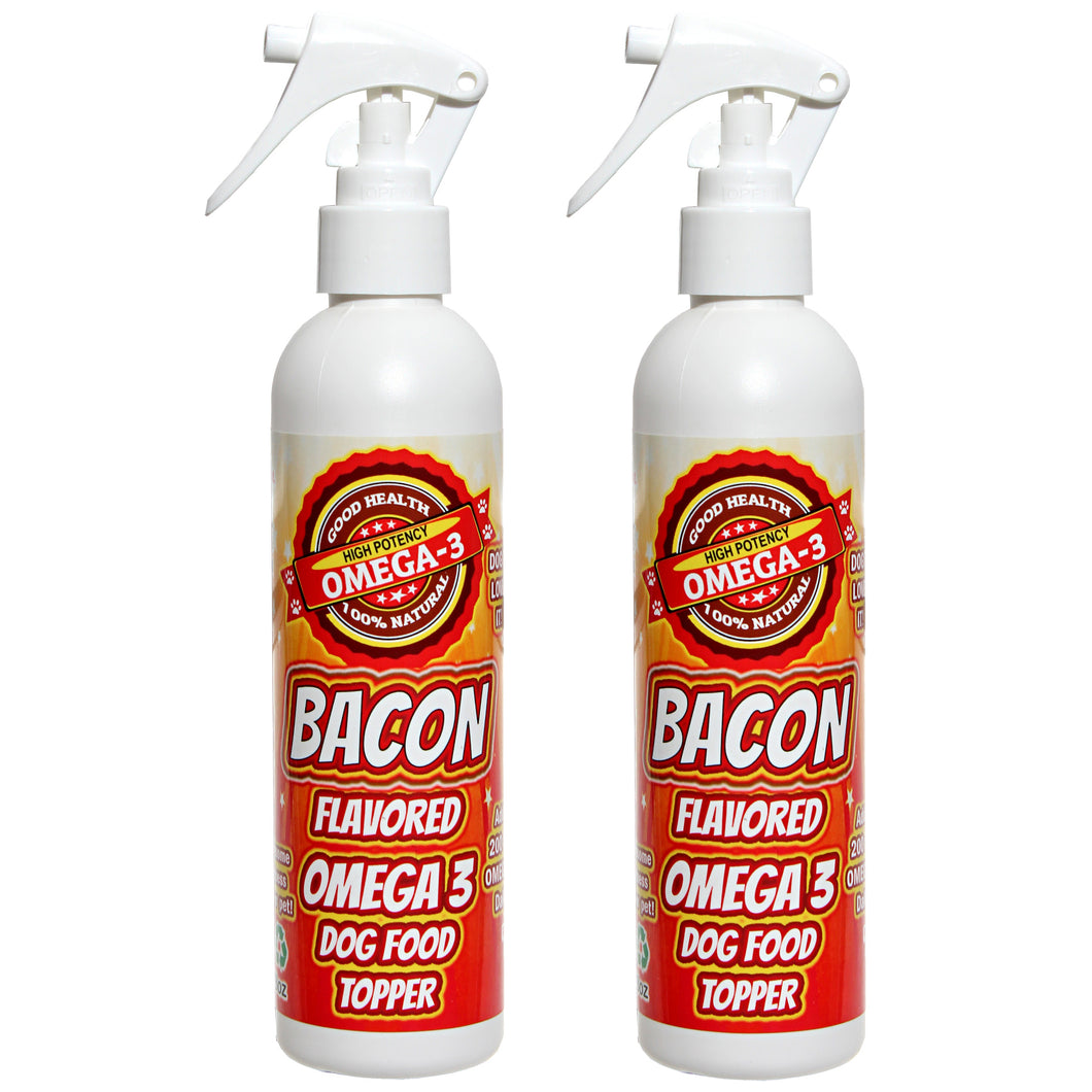 Bacon Spray For Dry Dog Food 2 Bottle Deal