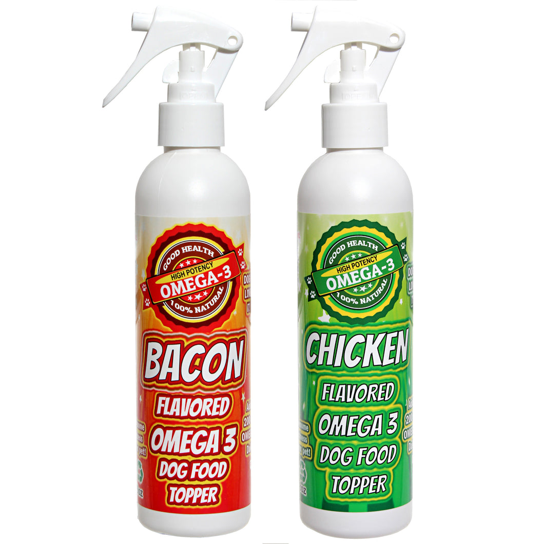 Bacon Spray and Chicken Flavor Spray 2 Bottle Deal