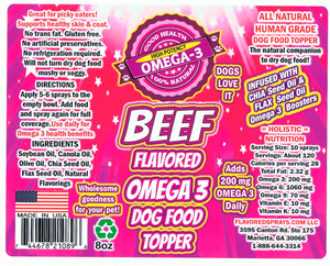 Beef Flavor Dog Food Topper 8 oz