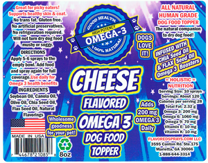 Cheese Flavor Dog Food Topper 8 oz