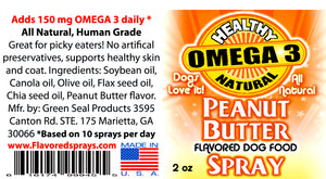 Bacon Spray and Peanut Butter Flavored Spray 2-2 oz Bottle Deal